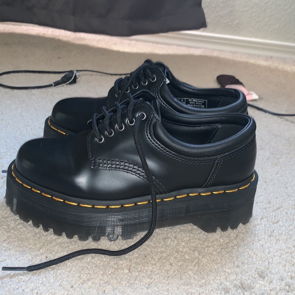 8053 Leather Platform Dr. Martens